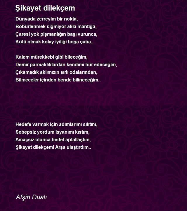 Afşin Dualı