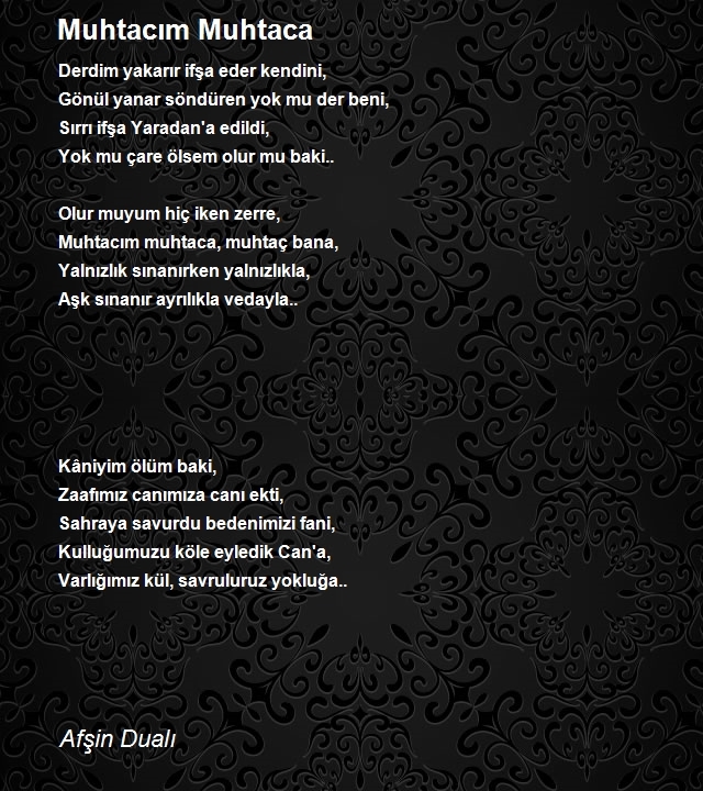 Afşin Dualı