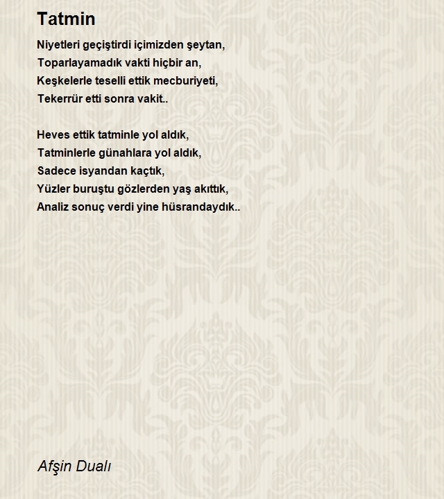 Afşin Dualı