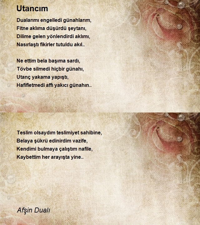 Afşin Dualı