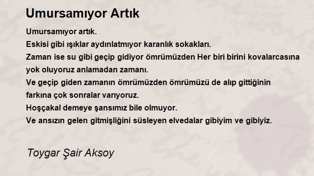 Toygar Şair Aksoy