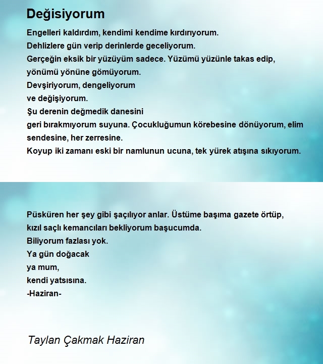 Taylan Çakmak Haziran