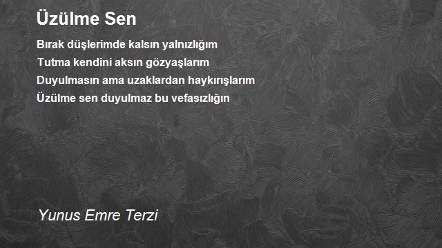 Yunus Emre Terzi