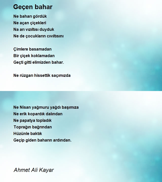 Ahmet Ali Kayar