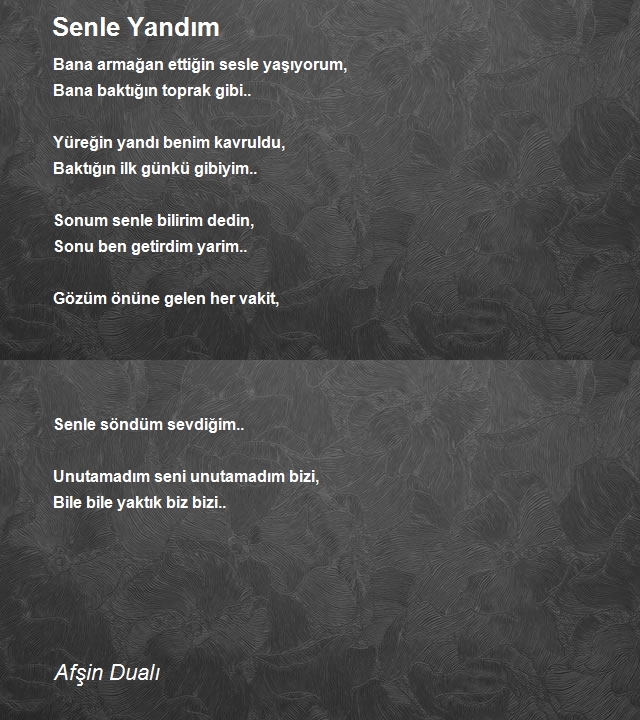 Afşin Dualı