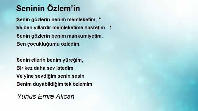 Yunus Emre Alican