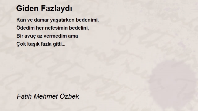 Fatih Mehmet Özbek