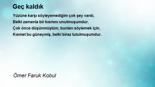 Ömer Faruk Kobul