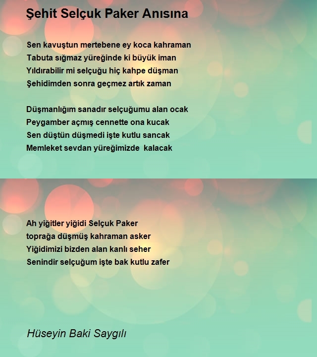 Hüseyin Baki Saygılı Dem