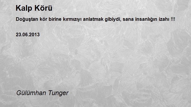 Gülümhan Tunger