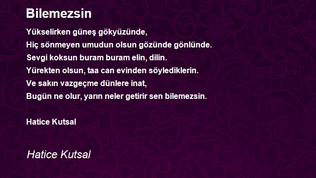 Hatice Kutsal