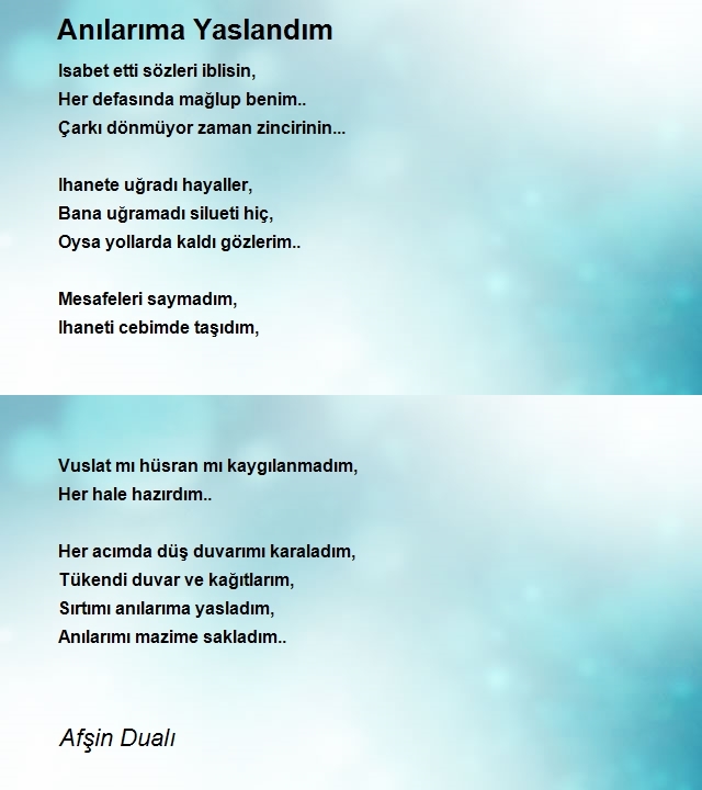 Afşin Dualı