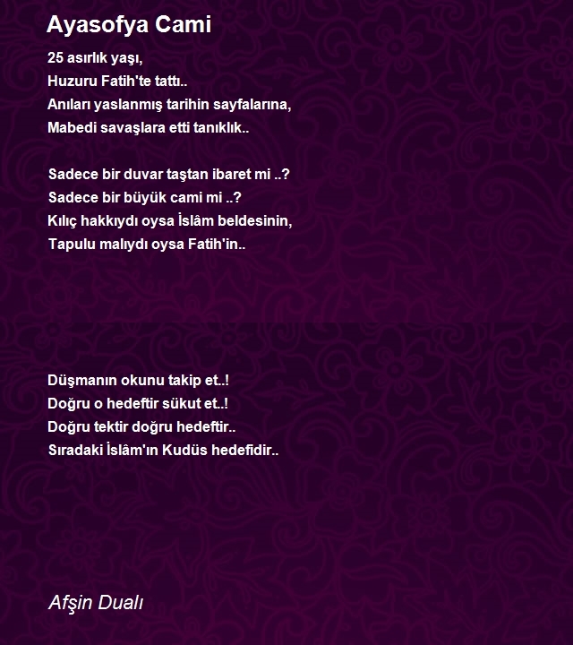 Afşin Dualı