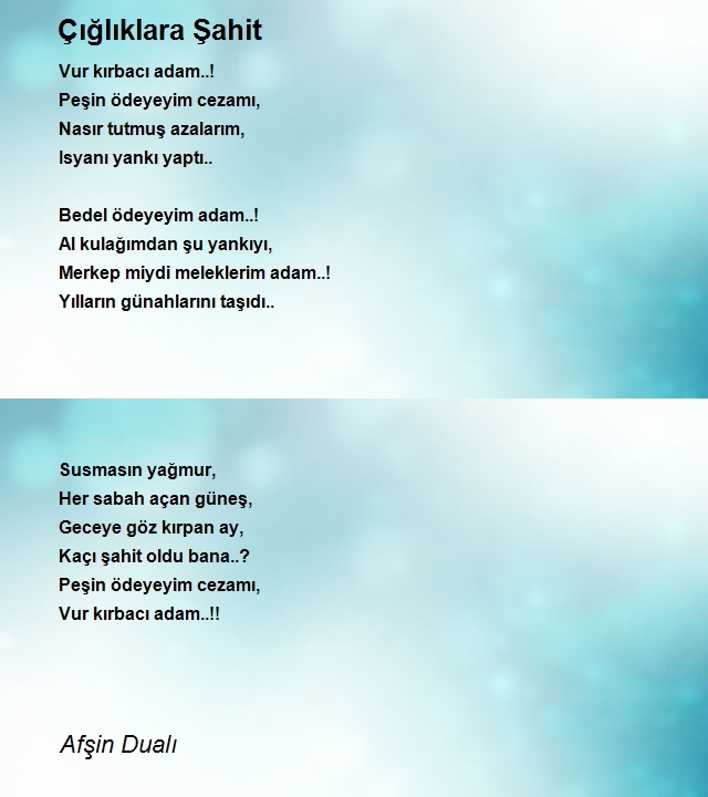 Afşin Dualı