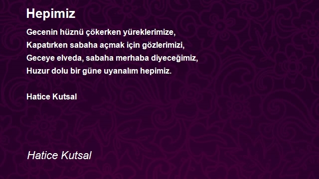 Hatice Kutsal