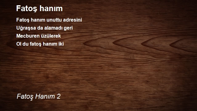 Fatoş Hanım 3