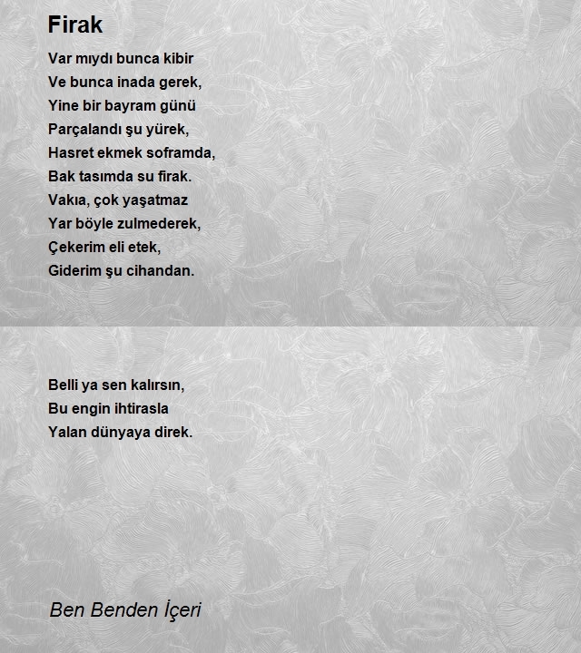 Ben Benden İçeri