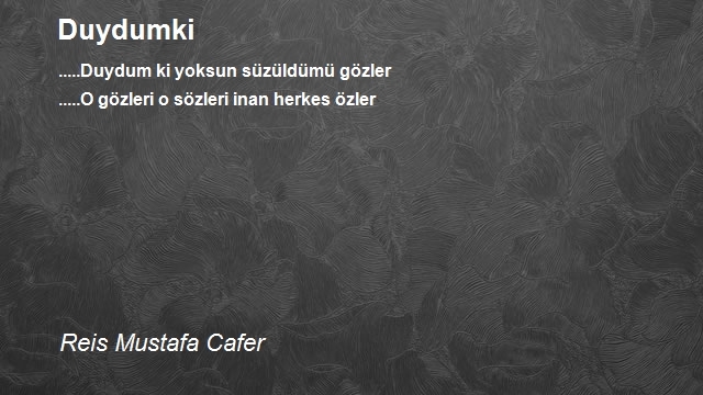 Reis Mustafa Cafer