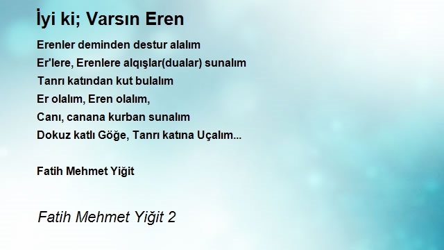 Fatih Mehmet Yiğit 2