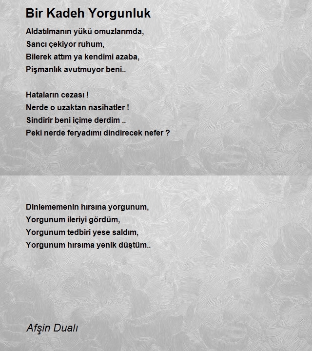 Afşin Dualı