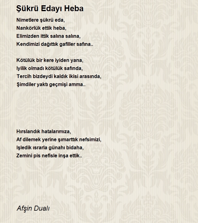 Afşin Dualı