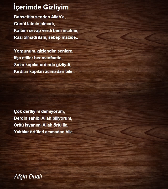 Afşin Dualı