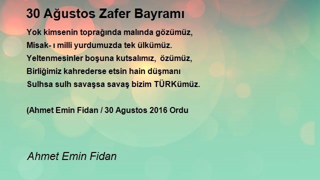 Ahmet Emin Fidan