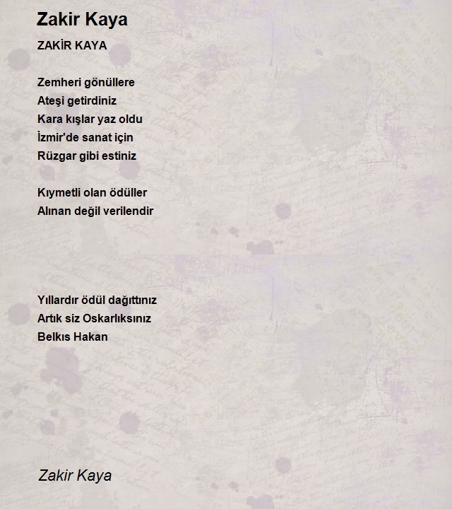 Zakir Kaya