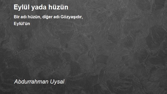 Abdurrahman Uysal