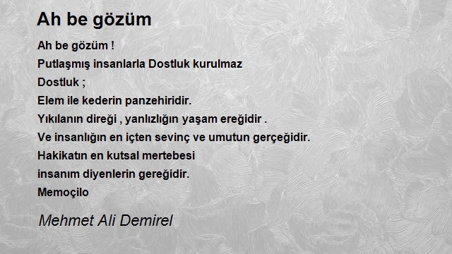 Mehmet Ali Demirel