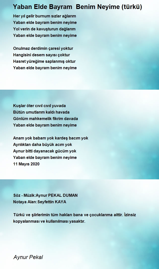 Aynur Pekal Duman