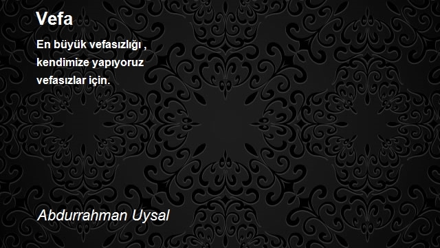 Abdurrahman Uysal