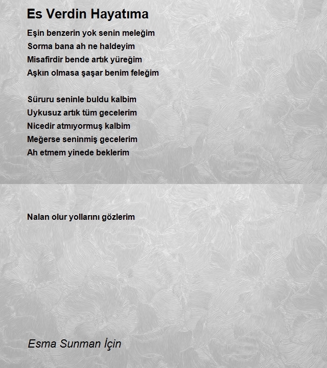 Esma Sunman İçin