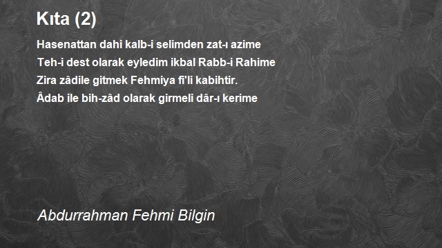 Abdurrahman Fehmi Bilgin