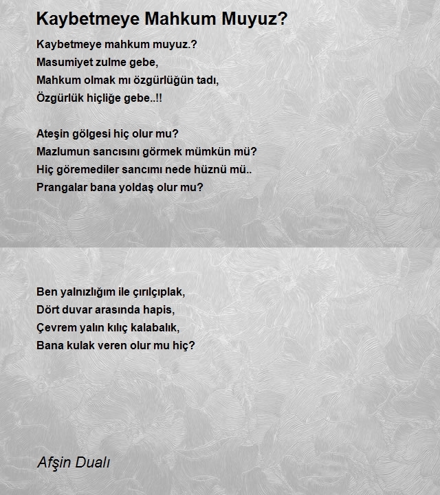 Afşin Dualı