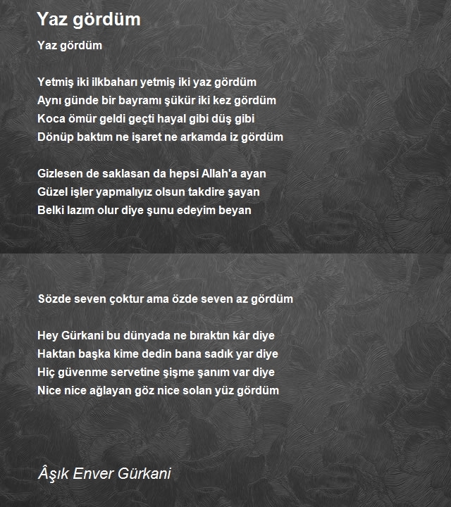 Âşık Enver Gürkani