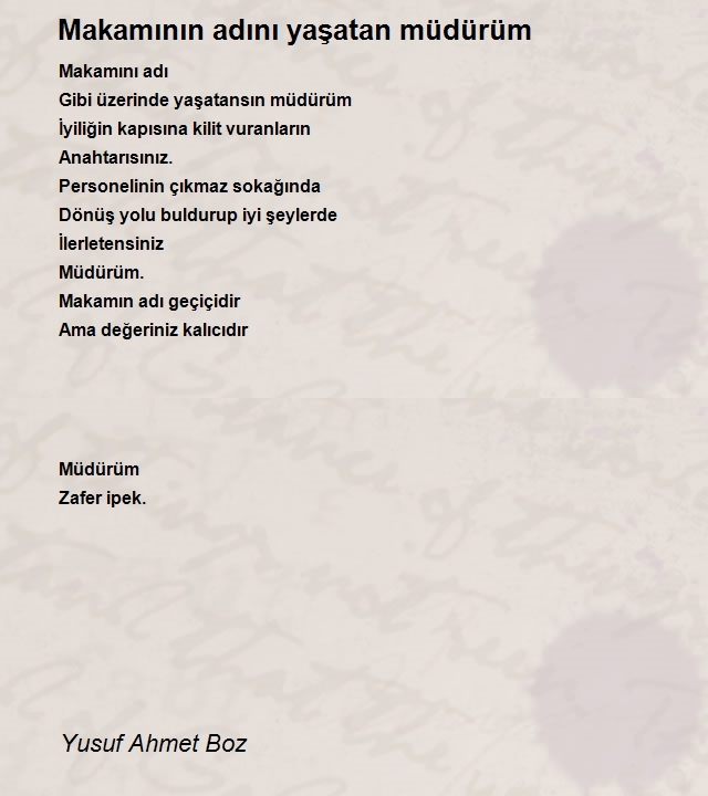 Yusuf Ahmet Boz