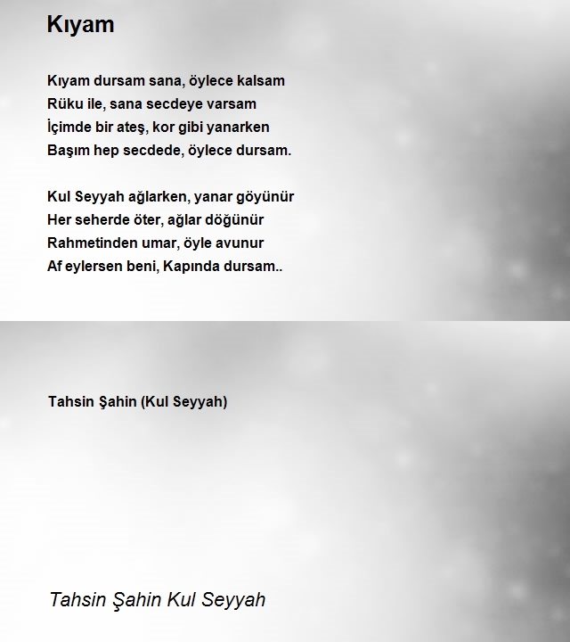 Tahsin Şahin Kul Seyyah