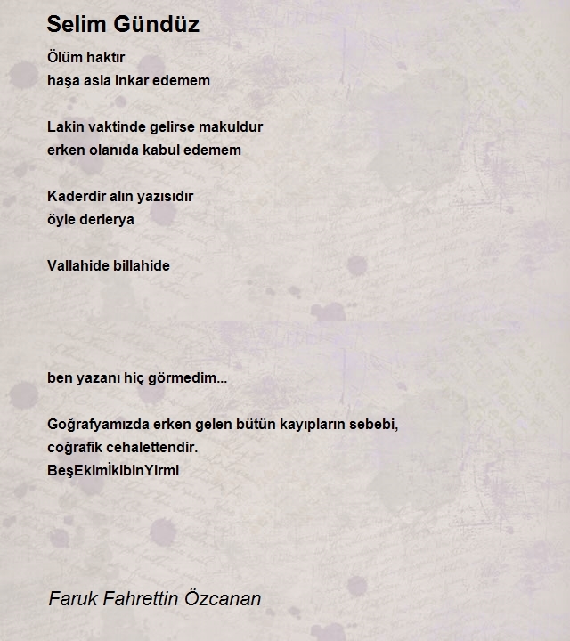 Faruk Fahrettin Özcanan