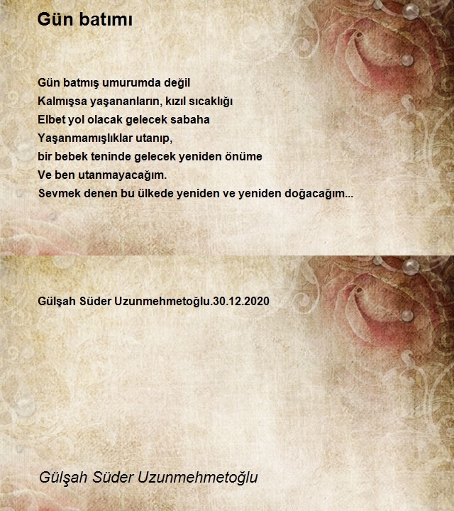 Gülşah Süder Uzunmehmetoğlu