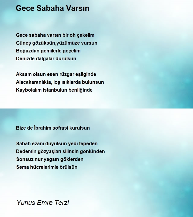 Yunus Emre Terzi