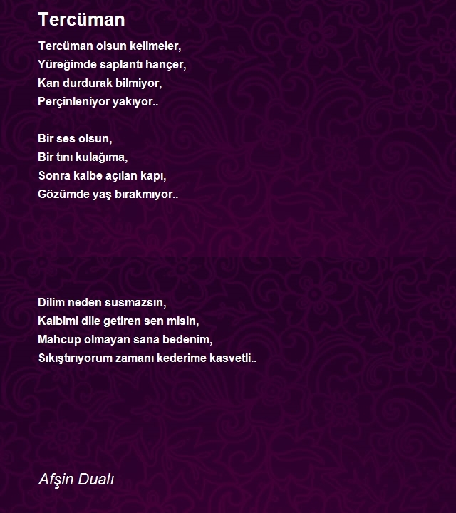 Afşin Dualı