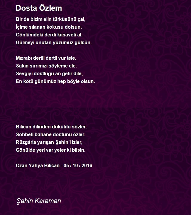 Şair Şahin Karaman