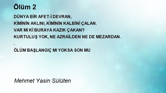 Mehmet Yasin Sülüten