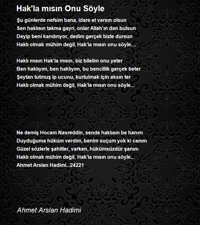 Ahmet Arslan Hadimi