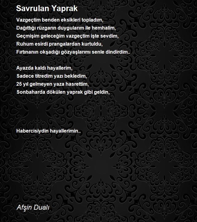 Afşin Dualı