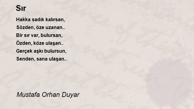 Mustafa Orhan Duyar