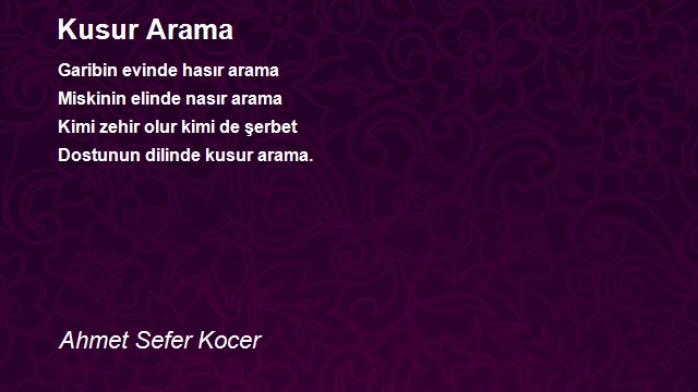 Ahmet Sefer Kocer