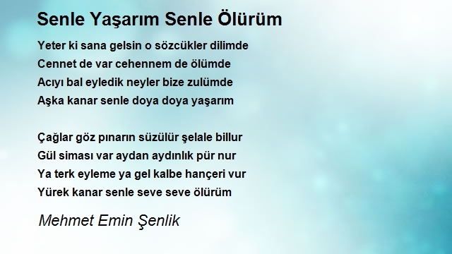 Mehmet Emin Şenlik