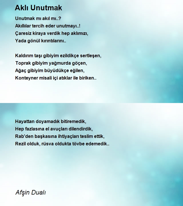 Afşin Dualı